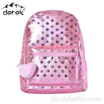 Fantasy pu gedruckte Dot -Kinder -Rucksack